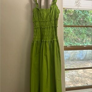 Green Prairie Dress- Doen-esque Dress-medium